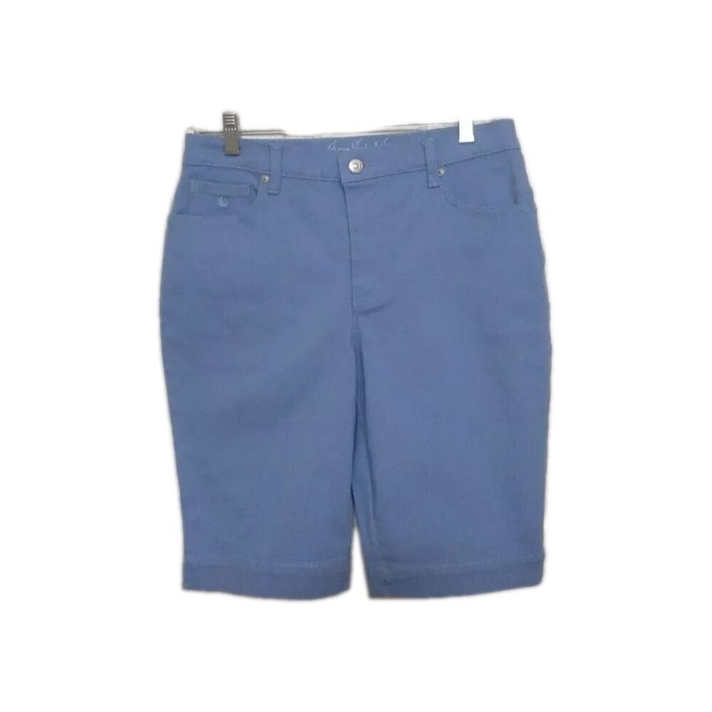 Gloria Vanderbilt Ladies' All-Around Slimming Effect Amanda Shorts 6 Light Blue